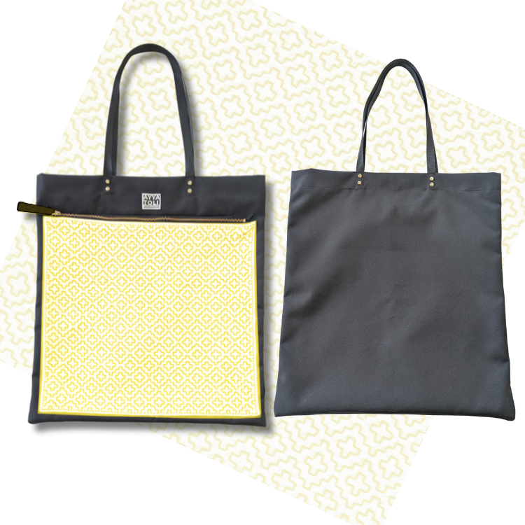 【受注生産】SASHIKO Square Bag Yellow
