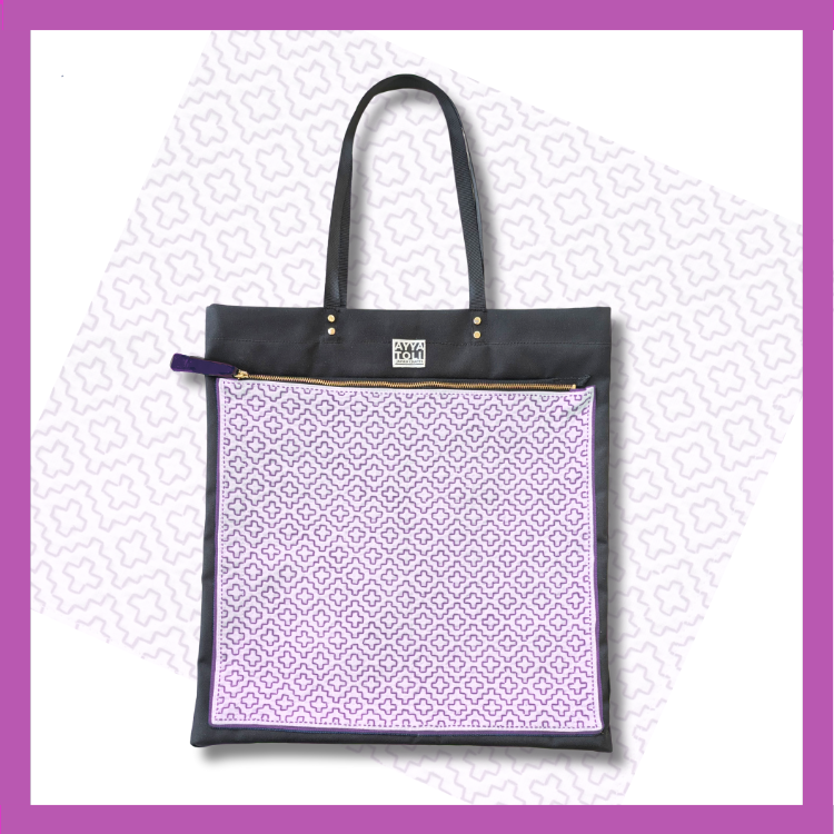 【受注生産】SASHIKO Square Bag Orange