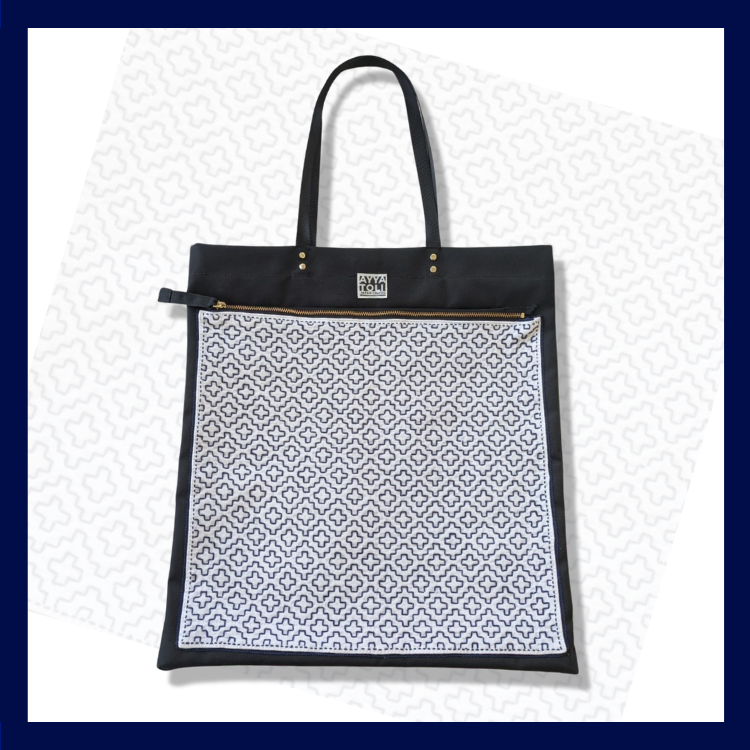 【受注生産】SASHIKO Square Bag Orange
