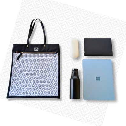 【受注生産】SASHIKO Square Bag Navy