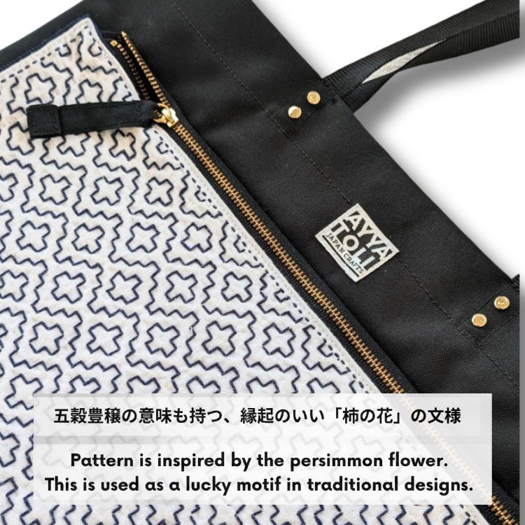 【受注生産】SASHIKO Square Bag Navy