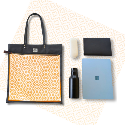 【受注生産】SASHIKO Square Bag Orange