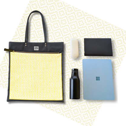 【受注生産】SASHIKO Square Bag Yellow