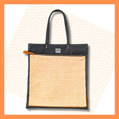 【受注生産】SASHIKO Square Bag Orange