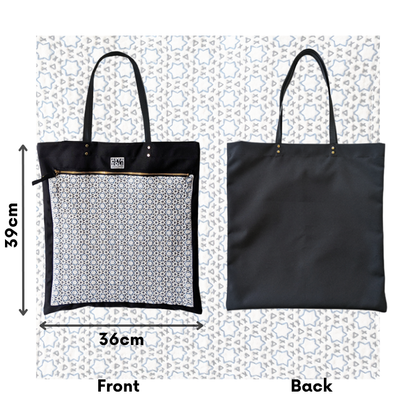 【限定品】SASHIKO Square Bag Blue Stars
