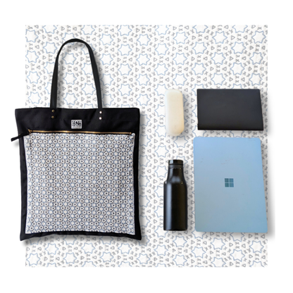 【限定品】SASHIKO Square Bag Blue Stars