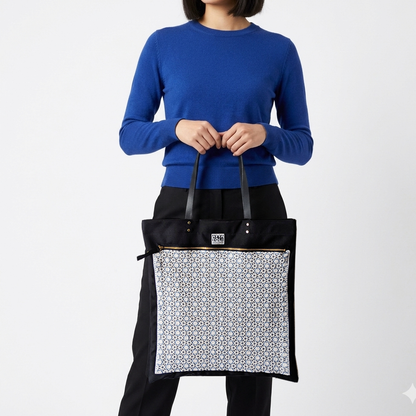 【限定品】SASHIKO Square Bag Blue Stars